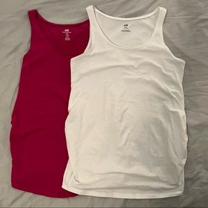 2 Medium Maternity Tanks